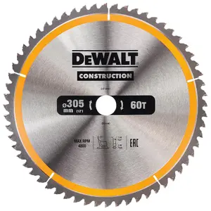 DEWALT DT1964 Construction Circular Saw Blade 3 Pack 305 x 30mm x 24T/48T/60T