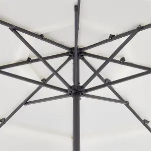 Garden Market Parasol 2.85 m Light Beige BIBIONE