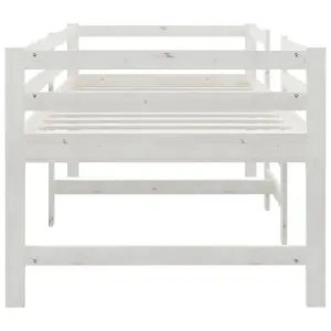 Berkfield Bed Frame White 90x200 cm Solid Wood Pine