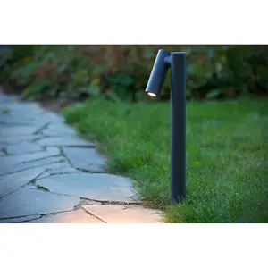 Lucide Tatum Modern Bollard Light Outdoor - LED - 1x4,5W 3000K - IP65 - Anthracite