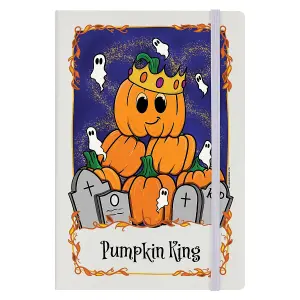 Grindstore Pumpkin King Tarot Hard Cover A5 Notebook Purple/Orange (One Size)