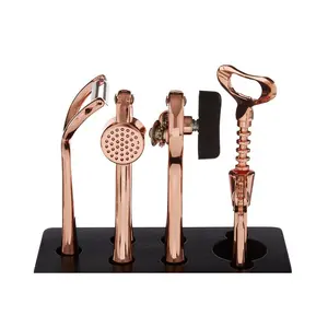 5 Piece Kitchen Utensil Set Rose Gold