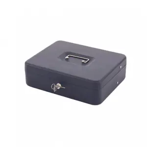 Oypla 12" Heavy Duty Metal Locking Cash Note Money Box Safe Security