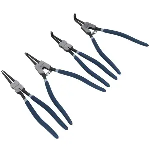 4pc Extra Large 13" Circlip Pliers Internal External O Ring Snap Ring Set