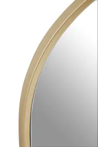 Interiors by Premier Trento Large Gold Finish Metal Wall Mirror