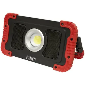 Rechargeable Floodlight - 20W COB LED - Wireless Speakers & Power Bank - 1100 lm