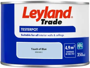 Leyland Trade Vinyl Matt Walls & Ceilings Emulsion Paint Touch of Blue (PPG1242-2) 350ml Tester