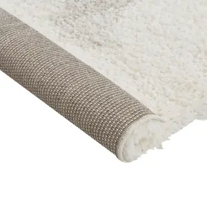 Shaggy Area Rug 200 x 300 cm White and Grey MASIS