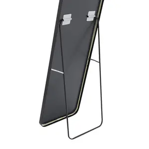 Lourinda Metal Framed Full Length Mirror in Black 150 cm H x 50 cm W