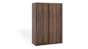 Bono Sliding Door Wardrobe in Oak Monastery - Contemporary Design for Spacious Storage - W1500mm x H2150mm x D620mm