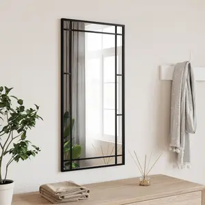 Mirl Rectangle Metal Wall Mirror 80cm H x 40cm W