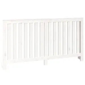 Berkfield Radiator Cover White 153x19x84 cm Solid Wood Pine