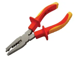 Faithfull VDE01008 VDE Electricians Pliers 170mm FAIPLVDECEP6