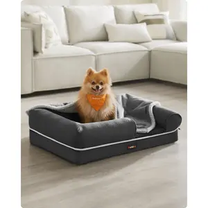 Polyester Pet Bed Dark Grey