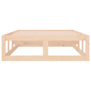 Berkfield Bed Frame 75x190 cm Small Single Solid Wood