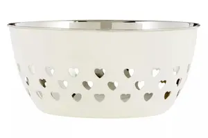 Maison by Premier Hearts Design Ivory Bowl