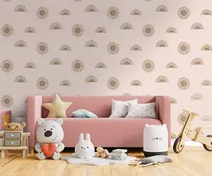 Sunbeam Pink Children's Wallpaper