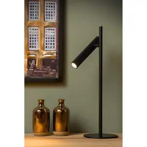 Lucide Philon Modern Table Lamp 13cm - LED Dim. - 1x4,5W 3000K - Black