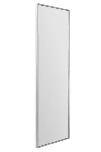 MirrorOutlet Artus  Silver Aluminium Edged Wall Leaner Mirror 47" X 16" (120CM X 40CM)