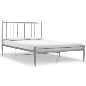 Berkfield Bed Frame Grey Metal 120x200 cm