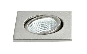 Luminosa POLARIS LED Recessed Adjustable Downlight Nickel 240lm 4000K 6.6x6.6x5.7cm