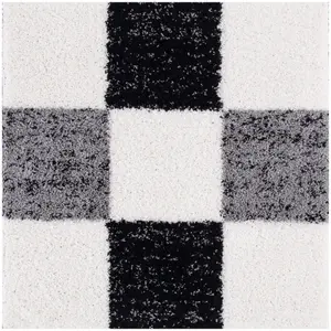 Myshaggy Collection Rugs Geometric Design  381 Grey