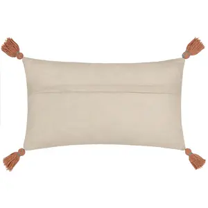 Wylder Aquess Floral Tasselled Feather Filled Cushion