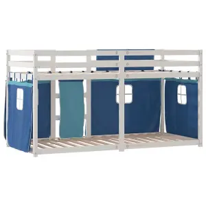 Berkfield Bunk Bed without Mattress Blue 80x200 cm Solid Wood Pine