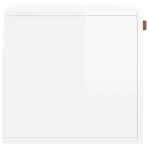 Berkfield Wall Cabinet High Gloss White 60x36.5x35 cm Engineered Wood