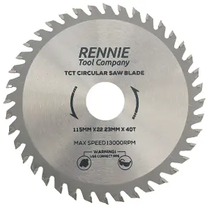 115mm x 40T TCT Circular Wood Saw Blades Fits Bosch, , Dewalt, Festool, Makita, Worx, Balck & Decker etc