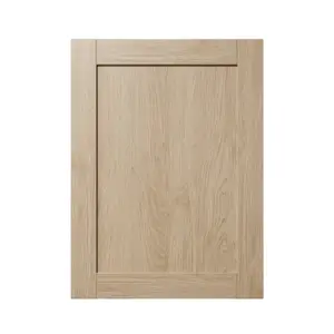 GoodHome Alpinia Matt light oak effect Shaker Tall appliance Cabinet door (W)600mm (H)806mm (T)18mm