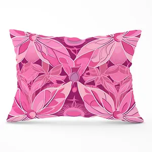 Pink Abstract Floral Design Cushions 33cm x 48cm