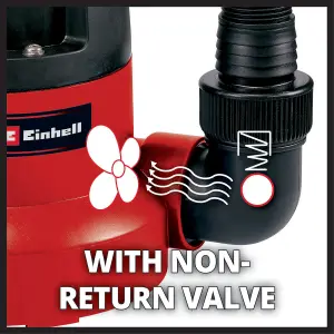 Einhell Clear Water Pump 350W 8000 L/H Submersible Pump Drain Hot Tubs & Pools Down To 1mm - GC-DP 3580 LL