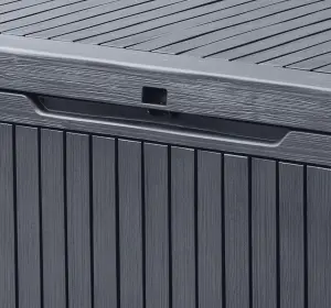 Keter Springwood Anthracite 305l Garden storage box 570mm 1230mm