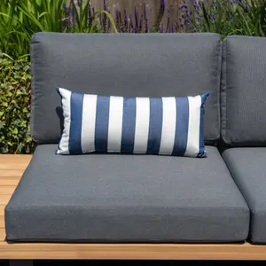 Agora Lines Marino Bolster Scatter Cushion - 60cm x 30cm