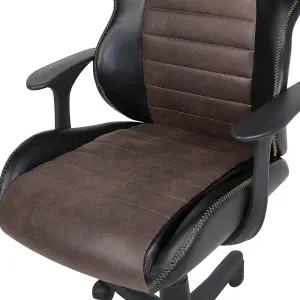 Office Chair Faux Leather Brown SUPREME