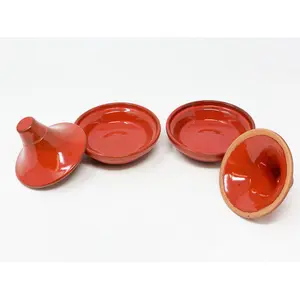 Selena - Mini Tagine Dip Dish - Blue - Set of 2 (Set of 2) Red