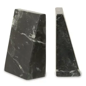 Maison by Premier Marris Set Of Two Black Marble Bookends