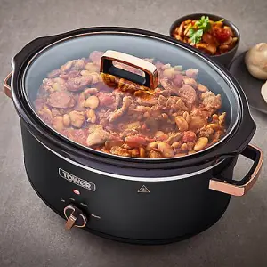 Tower Cavaletto 6.5 Litre Slow Cooker Black