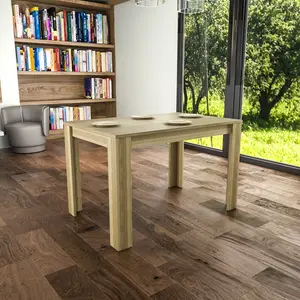 Iriemi Dining Table Oak / 74cm H x 150cm L x 90cm W