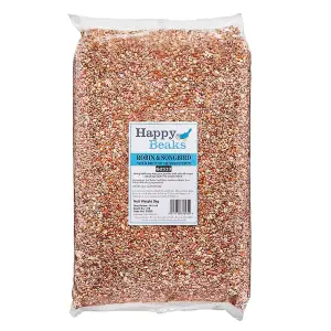 Happy Beaks Robin & Songbird Wild Bird Food No Mess Seed Mix (5kg) High Energy Premium Feed