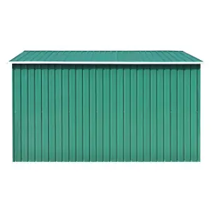 Berkfield Garden Shed 257x298x178 cm Metal Green