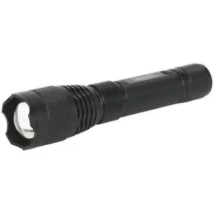 Aluminium Torch - 10W LED - Adjustable Focus - Rechargeable Battery