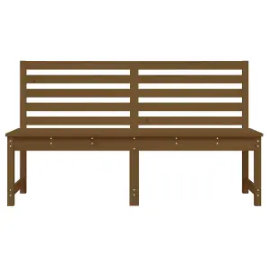 Berkfield Garden Bench Honey Brown 157.5 cm Solid Wood Pine