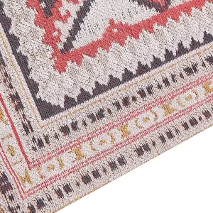 Cotton Area Rug 160 x 230 cm Multicolour ANADAG