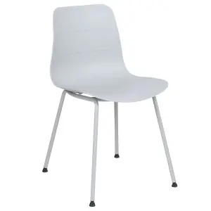 Set of 2 Dining Chairs LOOMIS Light Grey