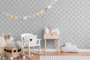 SK Filson Grey Diamond Trellis Wallpaper