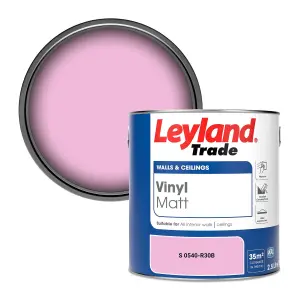 Leyland Trade Vinyl Matt Walls & Ceilings Emulsion Paint (S 0540-R30B) 2.5L