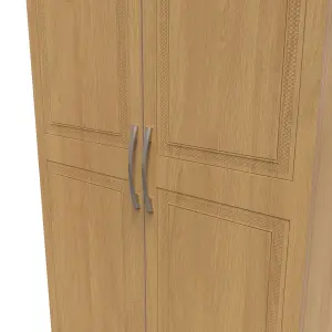 Stafford 2 Door Wardrobe in Modern Oak (Ready Assembled)