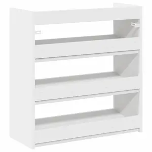 Berkfield Shoe Rack White 60x25x62 cm Engineered Wood